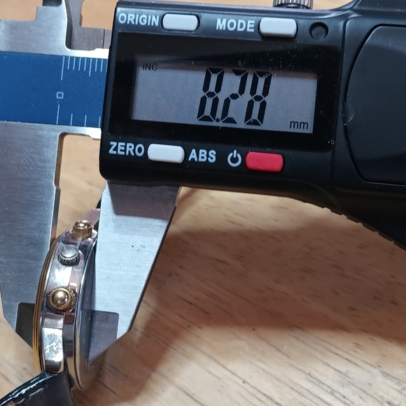 Rare French made world watch Swiss movement silver tone case gold bezel - Picture 10 of 11